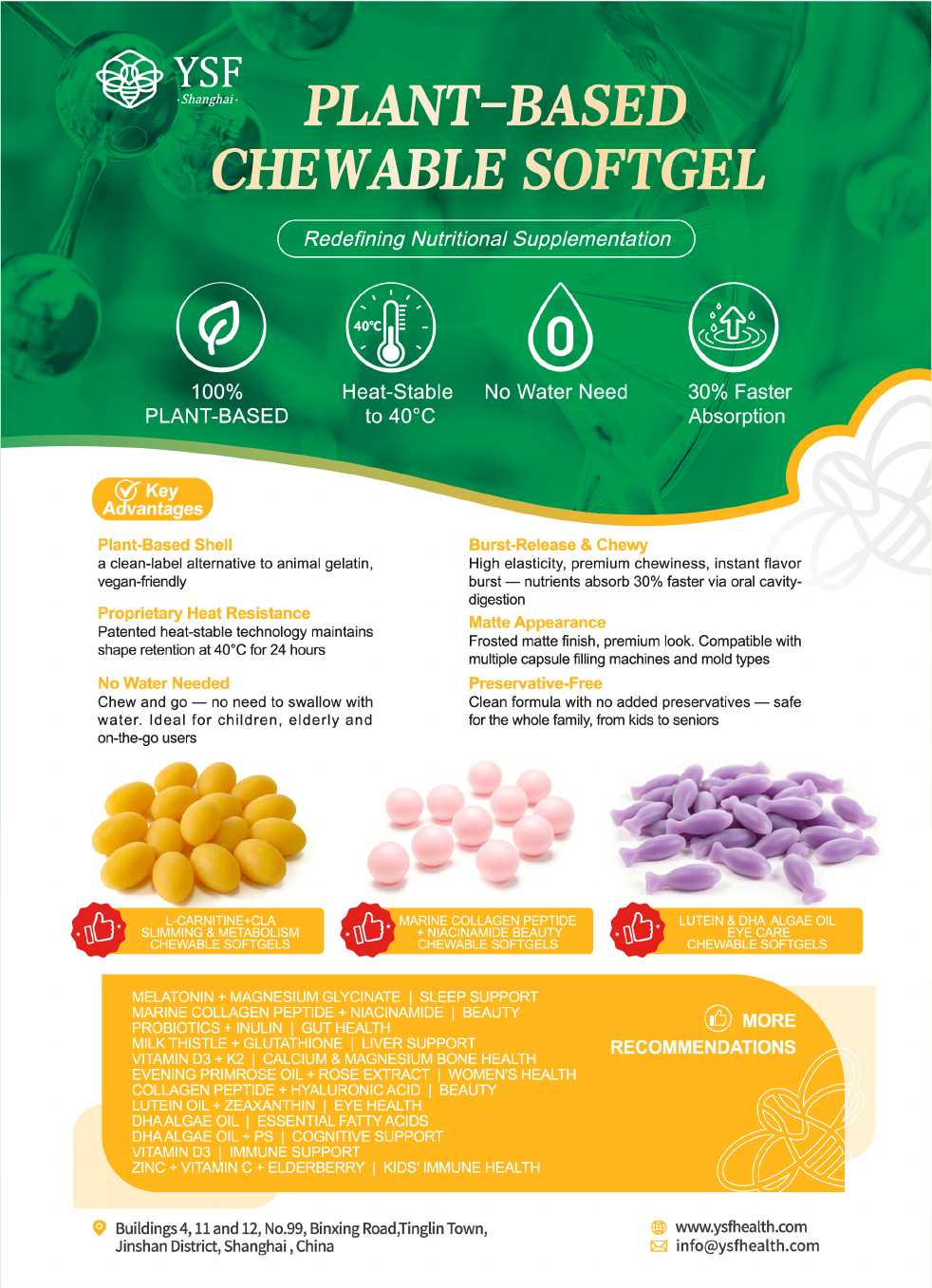 Sugar-Free Chewable Softgel (Plant-Based)